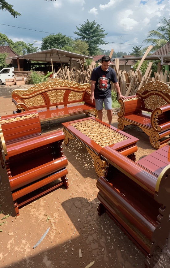 Ega Furniture Kursi Arjuna Jati Jepara